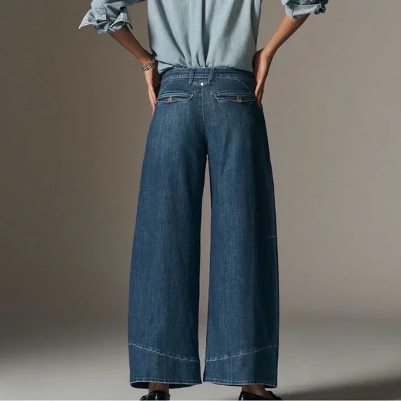Pilcro Full Curve High-Rise Wide-Leg Jeans Women’s Size 30 - Picture 2 of 12